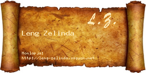 Leng Zelinda névjegykártya